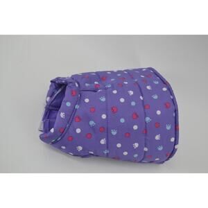 build a bear clothes Purple Dog Plush Vest with Pawprints white pink blue hole